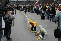 Kondukt aobny z trumn prezydenta Lecha Kaczyskiego - Funeral cortege with president Lech Kaczynski coffin