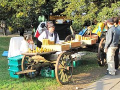 Stragany na Placu Grzybowskim i ulicy Prnej - Stalls at Grzybowski Square and Prna Street