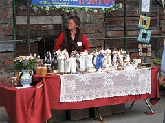 Stragany na Placu Grzybowskim i ulicy Prnej - Stalls at Grzybowski Square and Prna Street